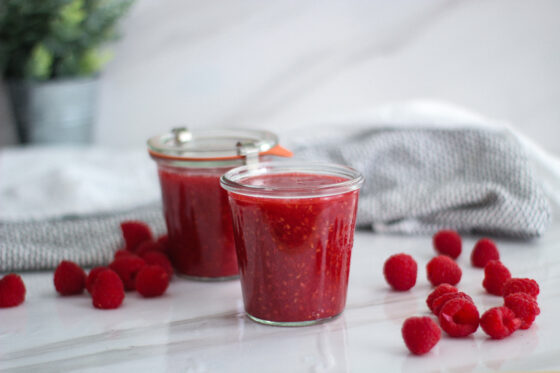 raspberry puree